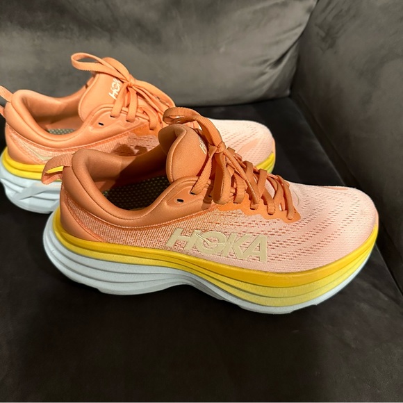 Hoka Bondi 8 shoes and orthotic insoles - Picture 2 of 2
